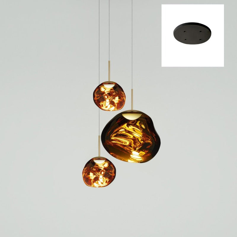 Multi-Arm Pendant Light | Sculptural Melt Design | Ka-mostore