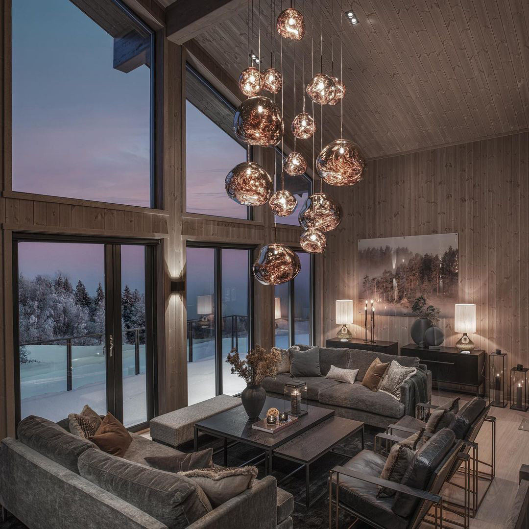 Multi-Arm Pendant Light | Sculptural Melt Design | Ka-mostore