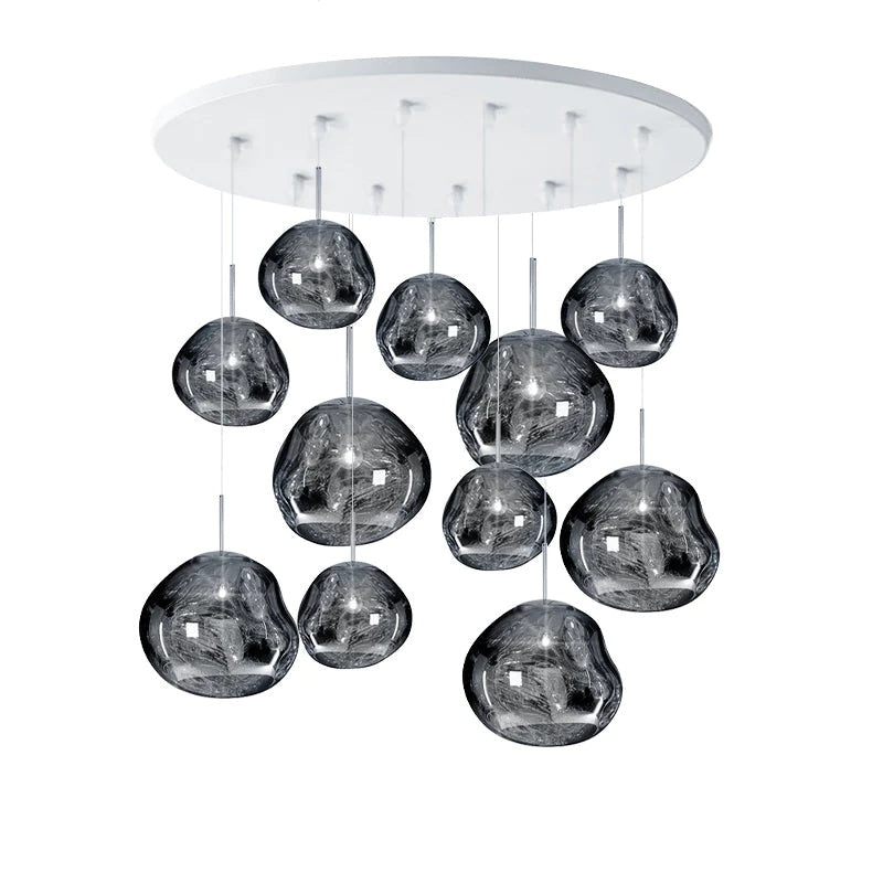 Multi-Arm Pendant Light | Sculptural Melt Design | Ka-mostore