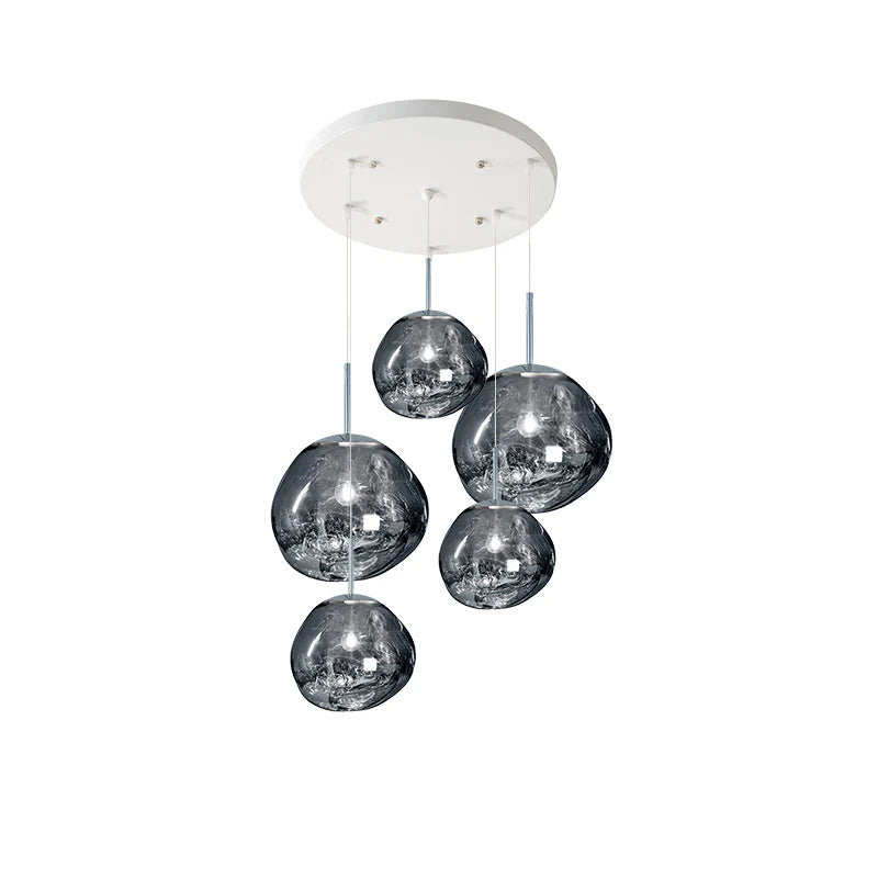 Multi-Arm Pendant Light | Sculptural Melt Design | Ka-mostore