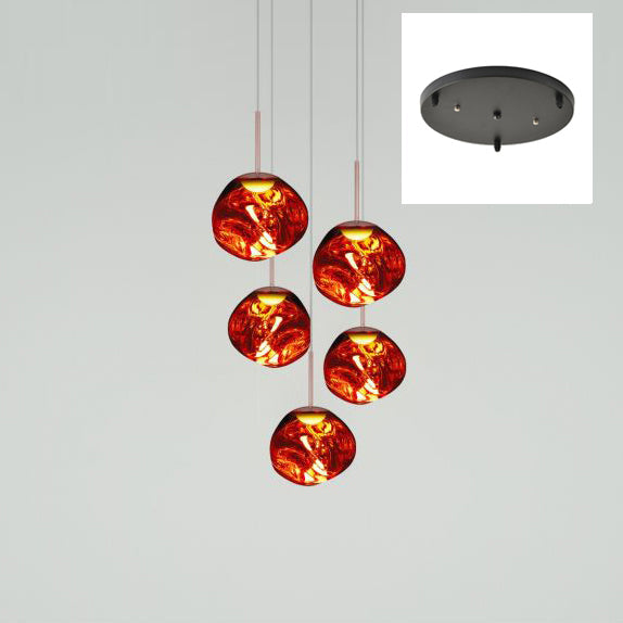 Multi-Arm Pendant Light | Sculptural Melt Design | Ka-mostore