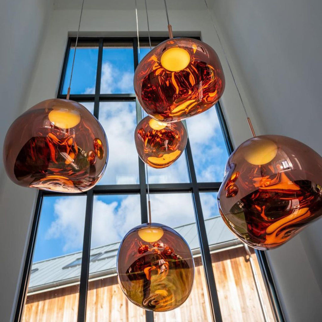 Multi-Arm Pendant Light | Sculptural Melt Design | Ka-mostore