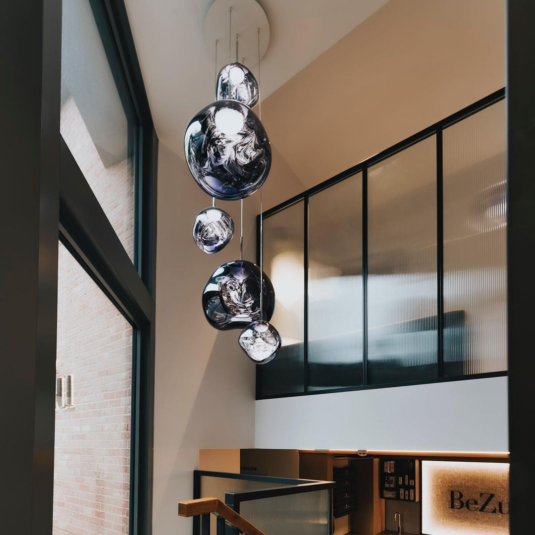 Multi-Arm Pendant Light | Sculptural Melt Design | Ka-mostore