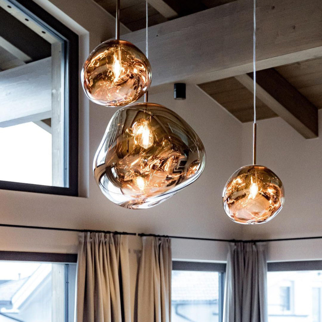 Multi-Arm Pendant Light | Sculptural Melt Design | Ka-mostore