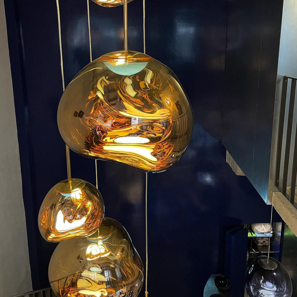 Multi-Arm Pendant Light | Sculptural Melt Design | Ka-mostore