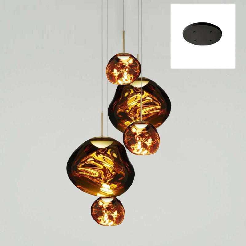 Multi-Arm Pendant Light | Sculptural Melt Design | Ka-mostore