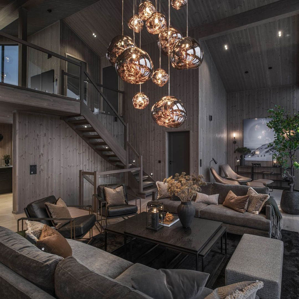 Multi-Arm Pendant Light | Sculptural Melt Design | Ka-mostore