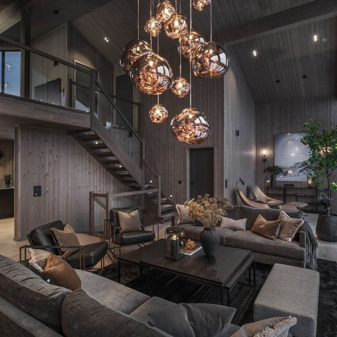 Multi-Arm Pendant Light | Sculptural Melt Design | Ka-mostore