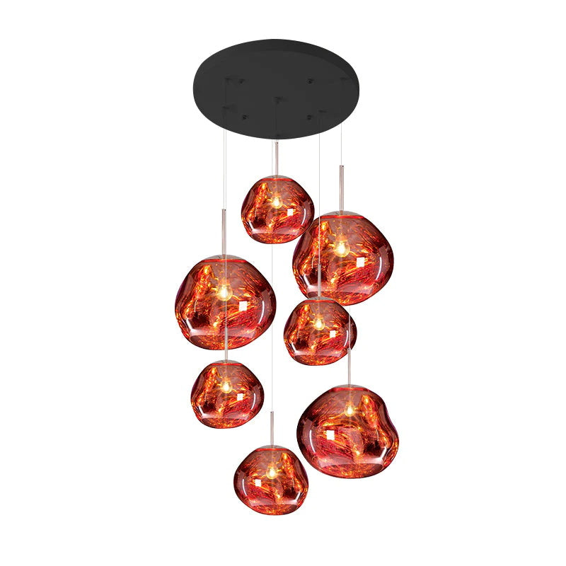 Multi-Arm Pendant Light | Sculptural Melt Design | Ka-mostore