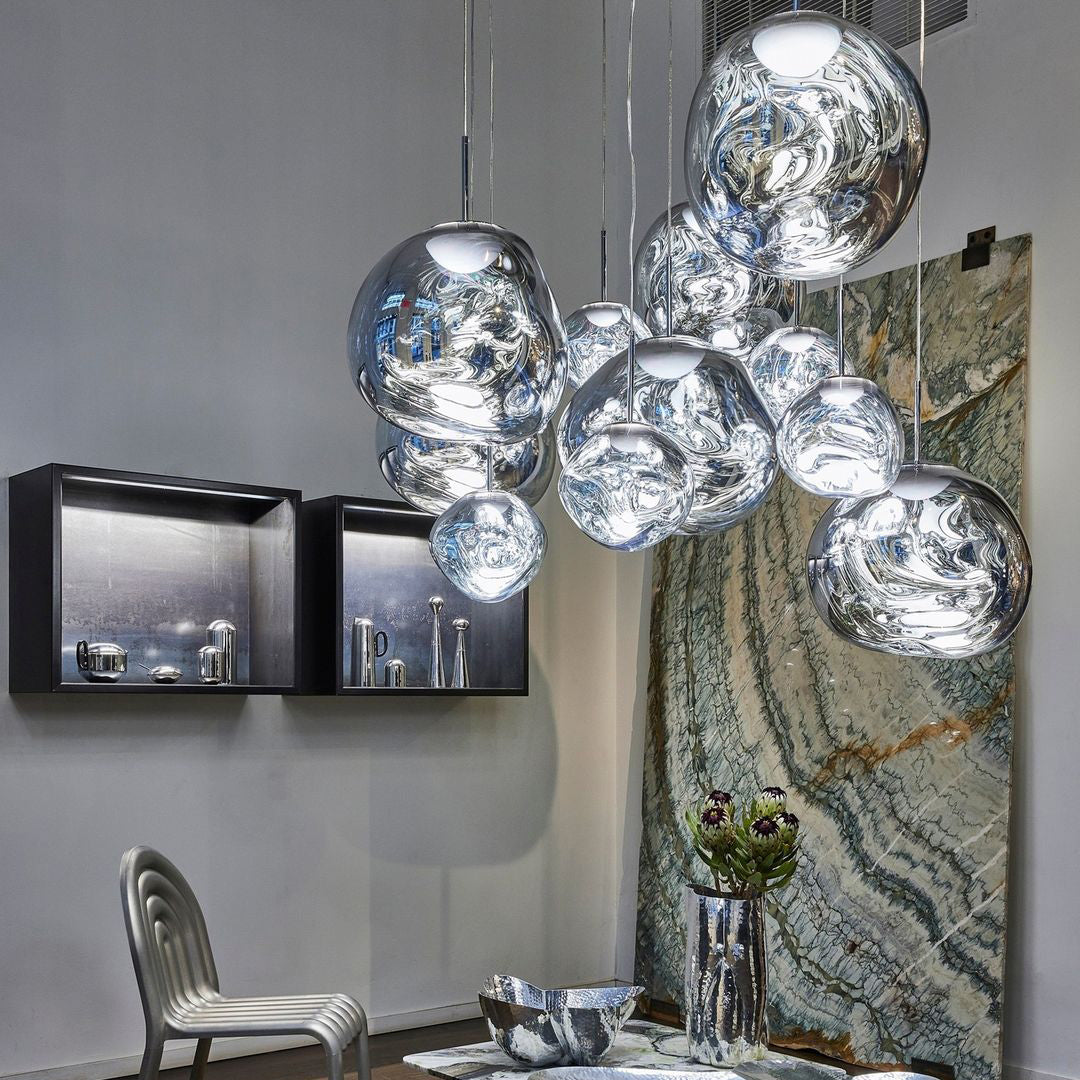 Multi-Arm Pendant Light | Sculptural Melt Design | Ka-mostore