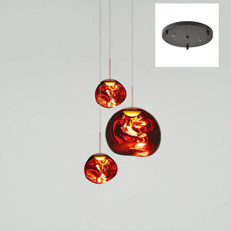 Multi-Arm Pendant Light | Sculptural Melt Design | Ka-mostore