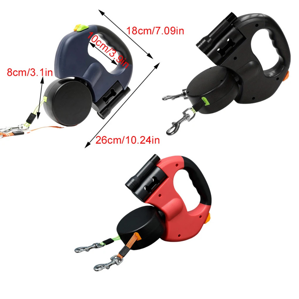 Never Tangle Again – Double Leash for Dogs with LED Light | Ka-mostore