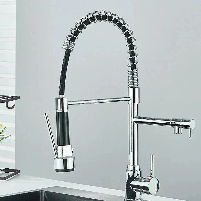 NickelFlex Kitchen Faucet | 360° Rotation | Stainless Steel | Ka-mostore