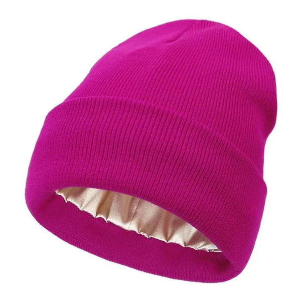 Zimní čepice Noor Silk – vlna a hedvábí – ochrana vlasů proti krepatění | Ka-mostore