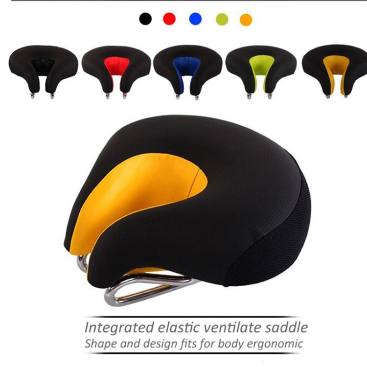 Noseless Bicycle Seat Mountain Bike Thick Soft Padding (Black) | Ka-mostore