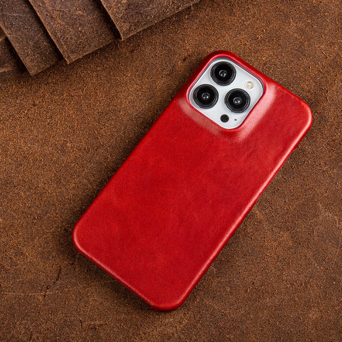 Leather Oil Wax iPhone Case - Genuine Material | Ka-mostore