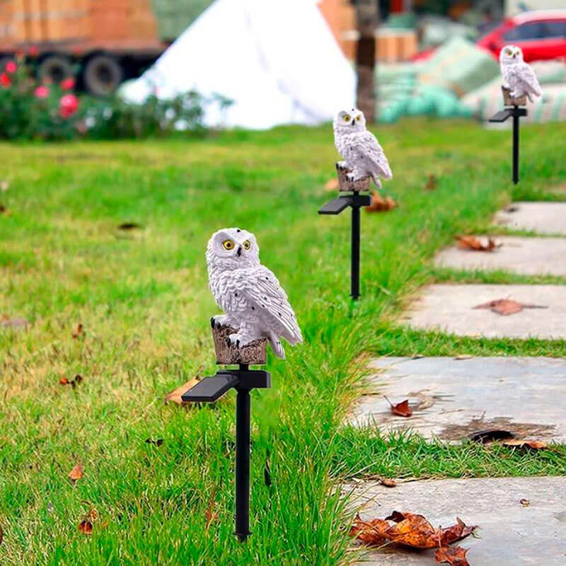 Owl Garden Lamp with Solar Energy - OwlGlow | Ka-mostore