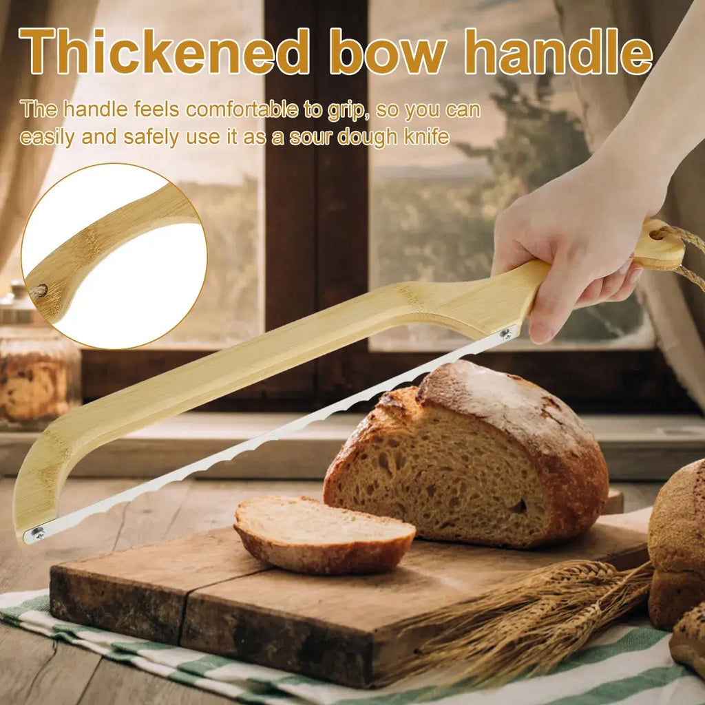 Sharp Serrated Knife for Baking with Wooden Handle | Ka-mostore