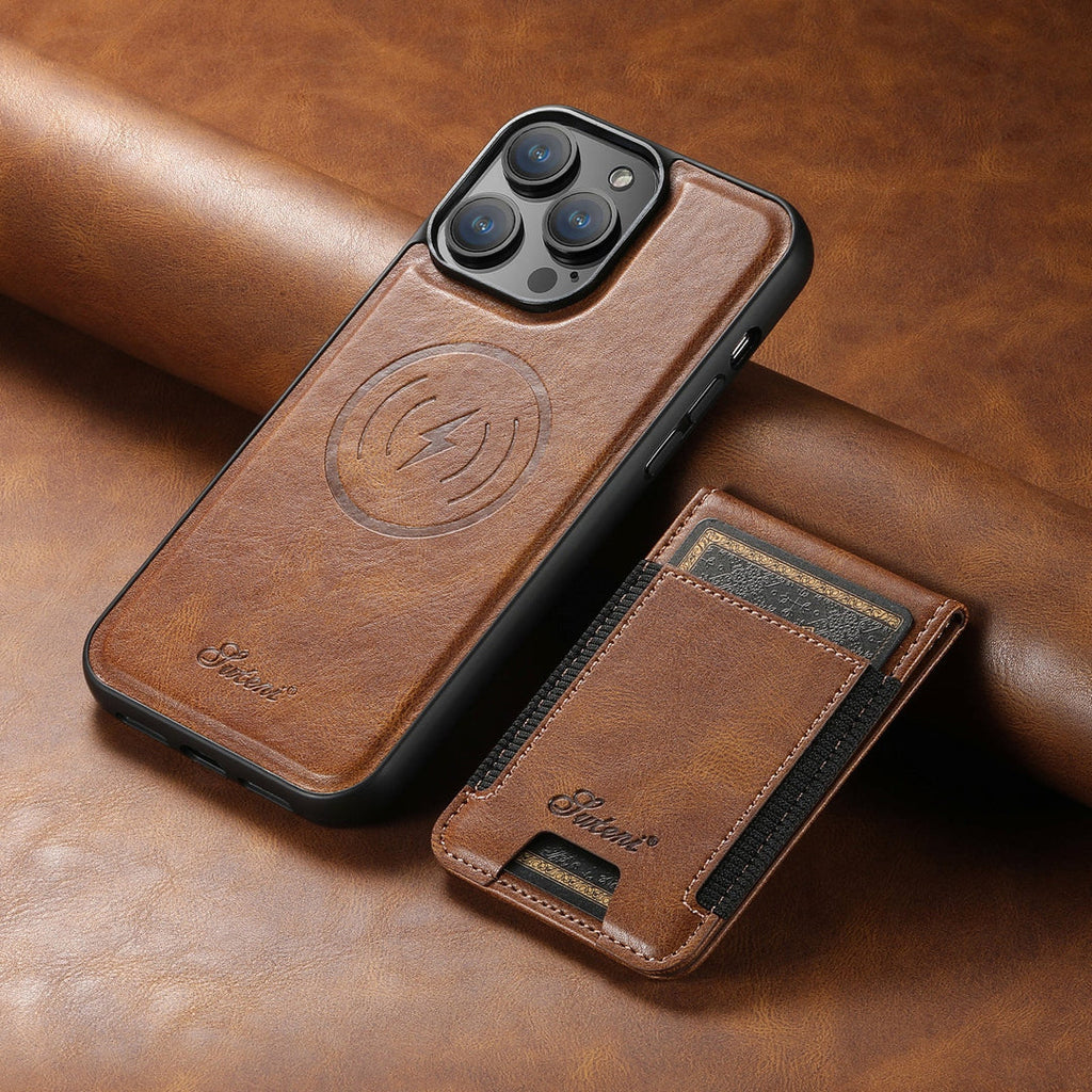 Leather Phone Case with Card Slot & MagSafe | Ka-mostore