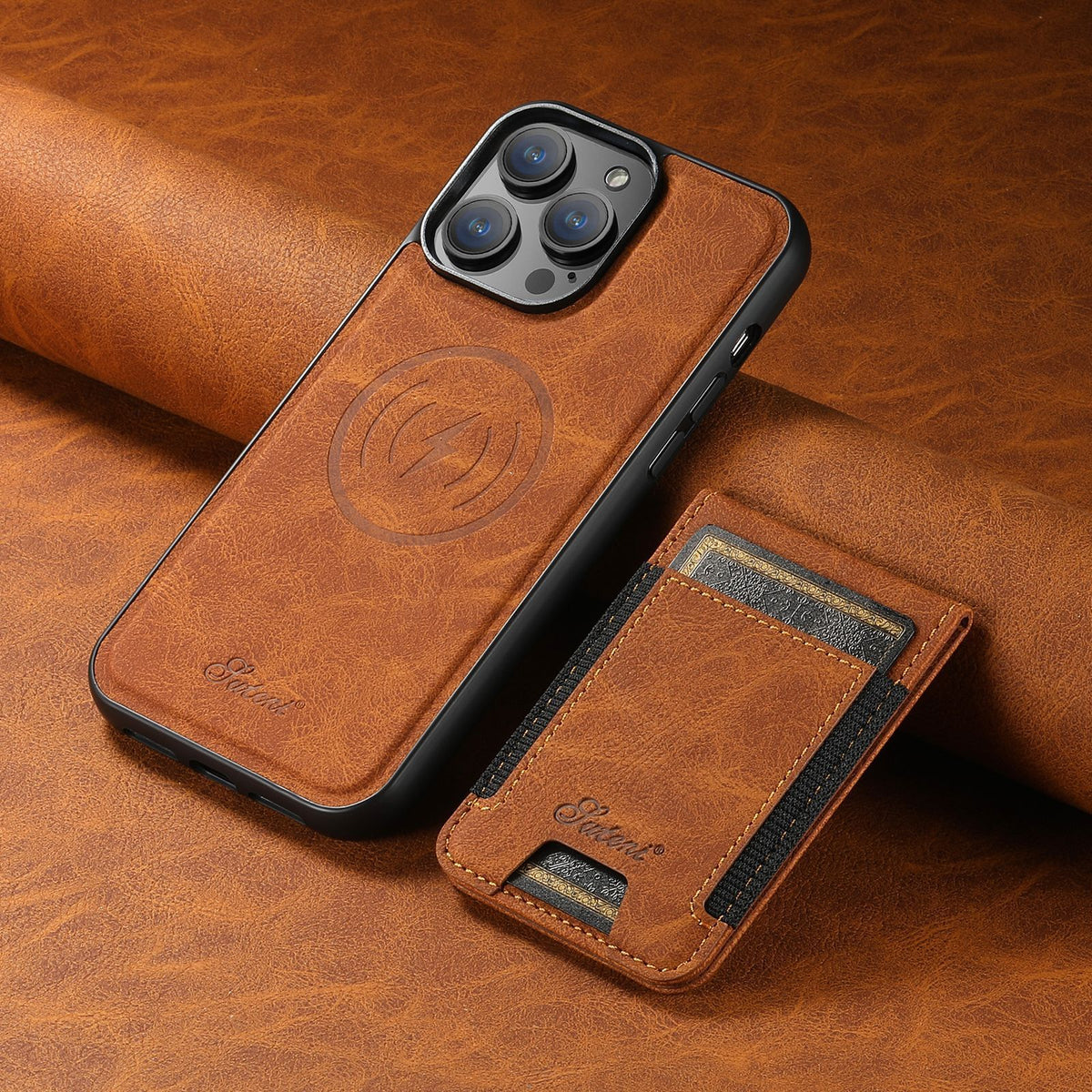 Leather Phone Case with Card Slot & MagSafe | Ka-mostore