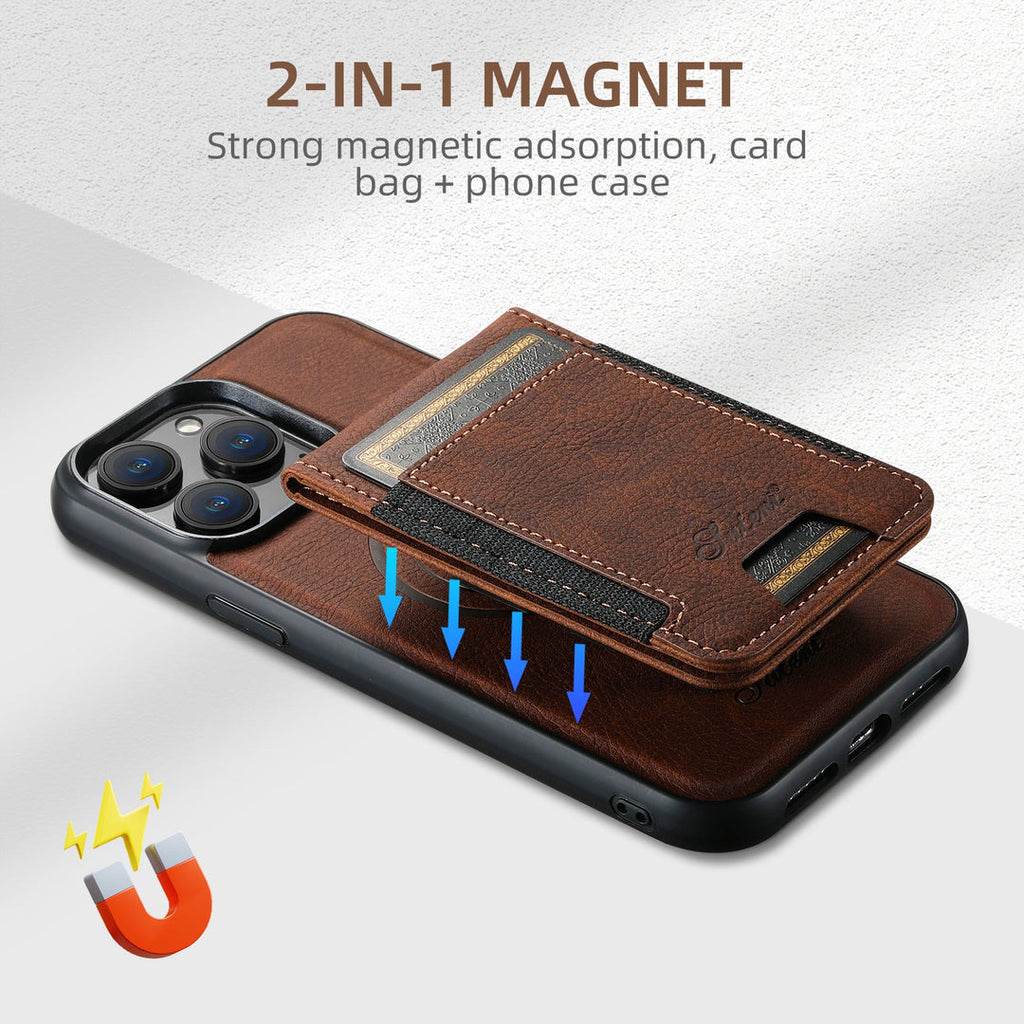 Leather Phone Case with Card Slot & MagSafe | Ka-mostore