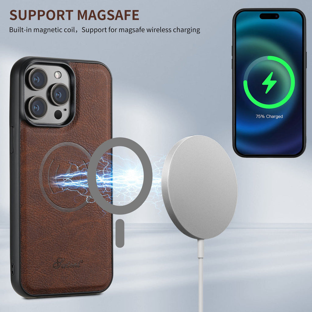 Leather Phone Case with Card Slot & MagSafe | Ka-mostore