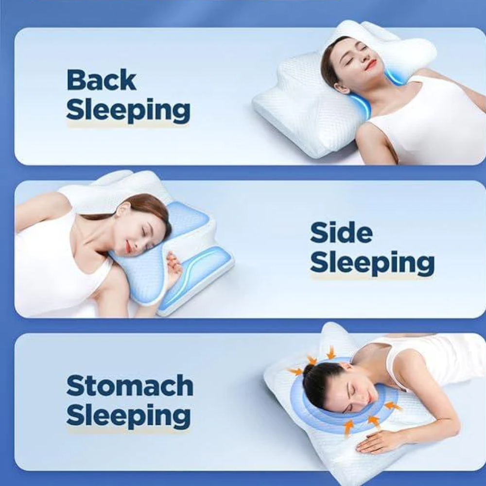 Ergonomisk memory foam-pude til lindring af snorken og søvnapnø | Ka-mostore
