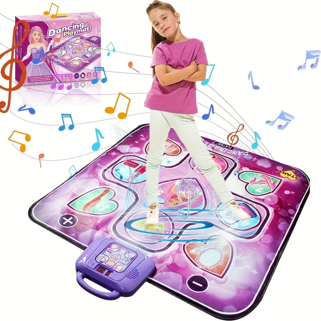 Pink Dance Mat for Kids with Scoring Function and Rhythmic Games – No TV – DanceFun Mat | Ka-mostore