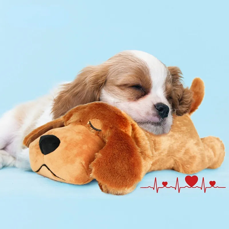 Plush Dog Calming Toy with Heartbeat Simulation | Ka-mostore
