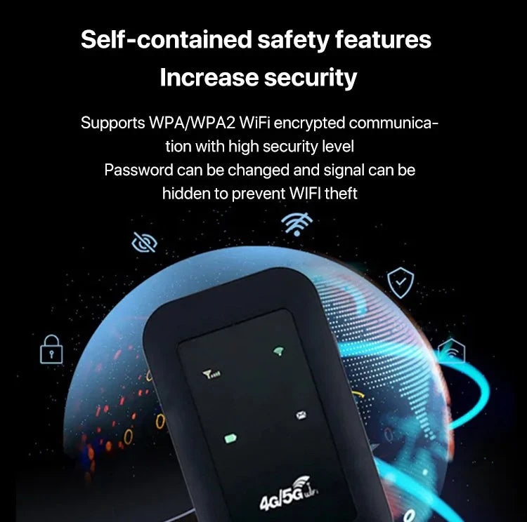 Portable 5G WiFi Router – High-Speed Mobile Wireless Internet Connection | Ka-mostore