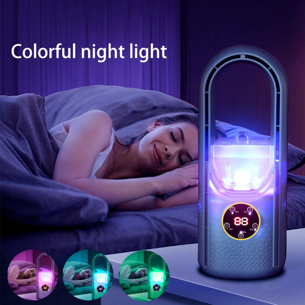 Portable bladeless fan with LED display | Ka-mostore