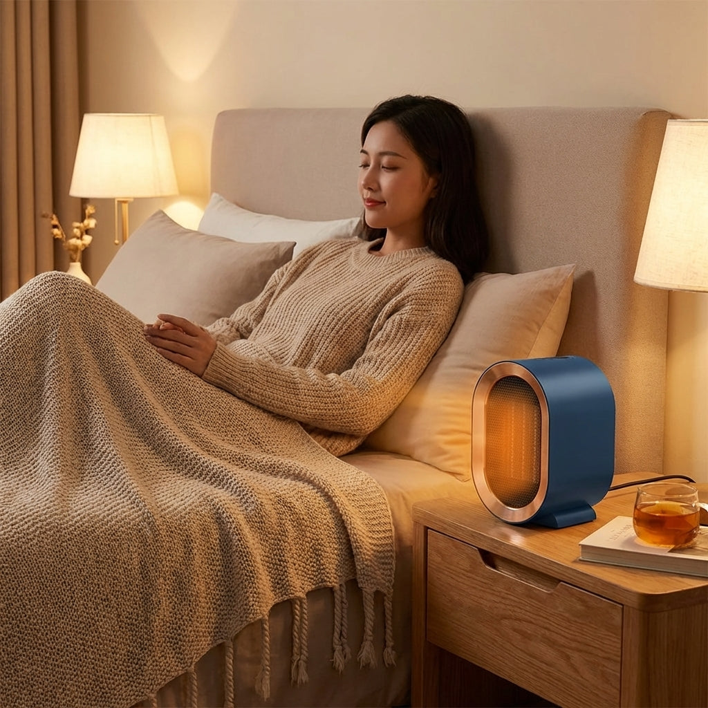 Portable Electric Heater with Oval Grille Design | Ka-mostore