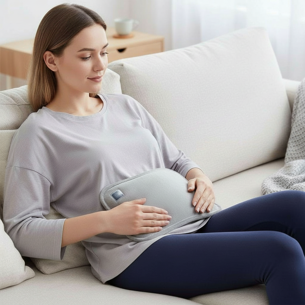 Portable Graphene Heating Pad | USB Rechargeable | 3 Temperature Levels | Ergonomic Hand & Belly Warmer | Includes Intelligent Auto Shut-Off | Ka-mostore