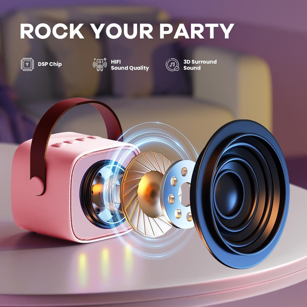 Veylo Portable Karaoke Speaker with 2 Wireless Mics | Ka-mostore
