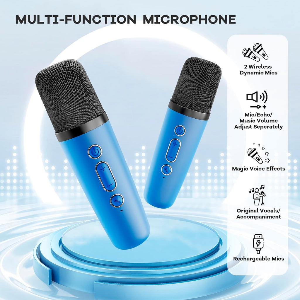 Veylo Portable Karaoke Speaker with 2 Wireless Mics | Ka-mostore