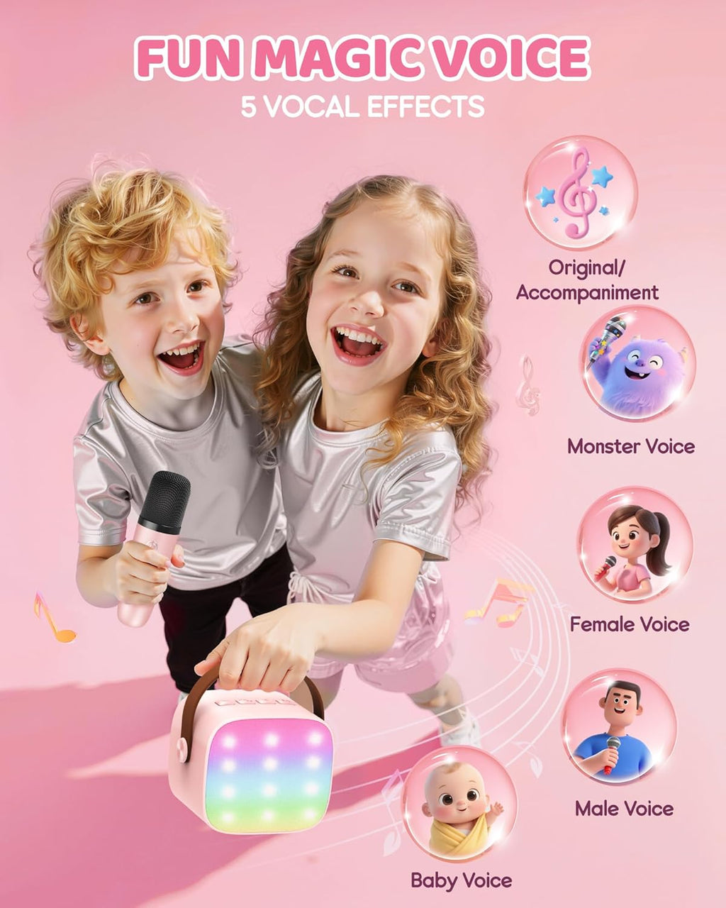 Veylo Portable Karaoke Speaker with 2 Wireless Mics | Ka-mostore