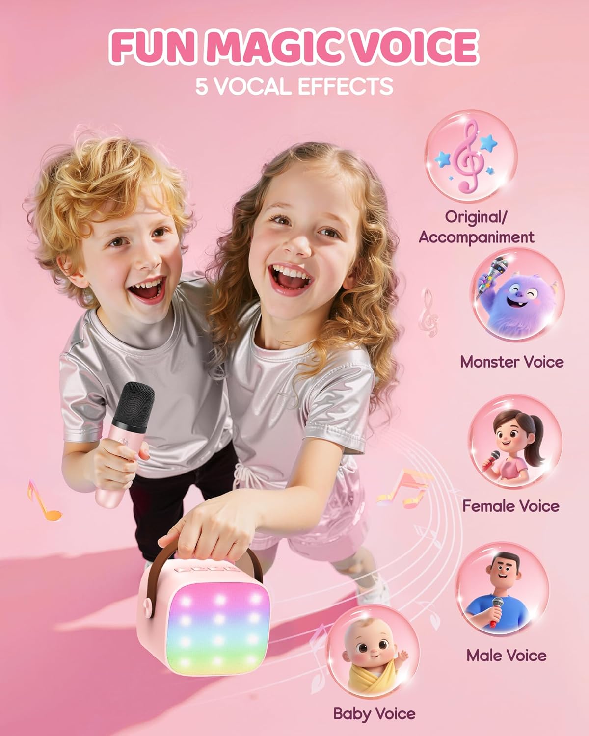 Veylo Portable Karaoke Speaker with 2 Wireless Mics | Ka-mostore
