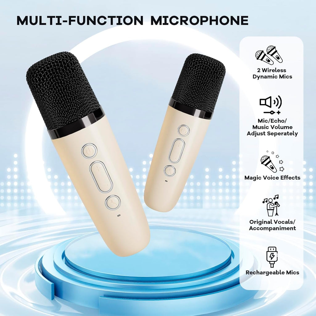 Veylo Portable Karaoke Speaker with 2 Wireless Mics | Ka-mostore