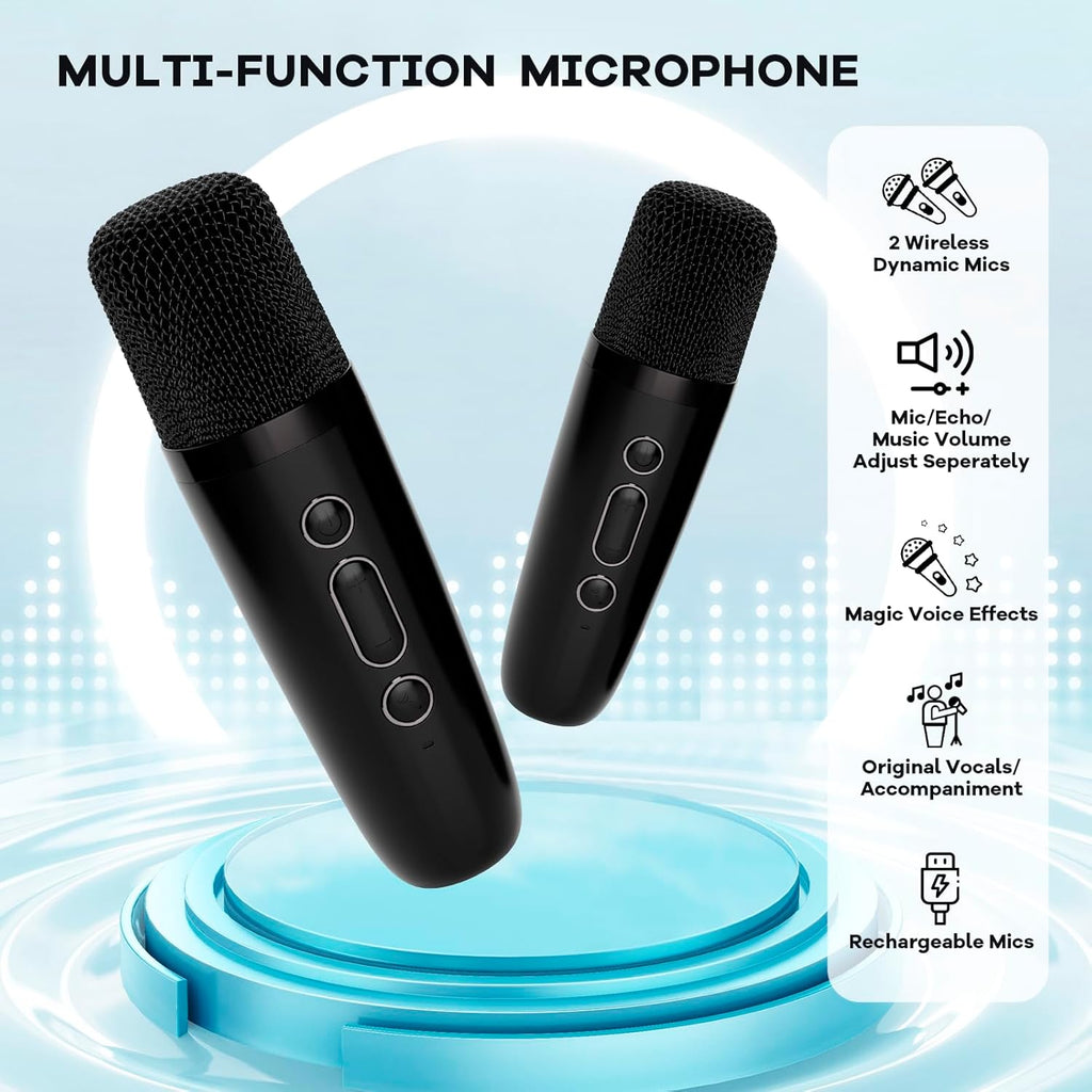Veylo Portable Karaoke Speaker with 2 Wireless Mics | Ka-mostore
