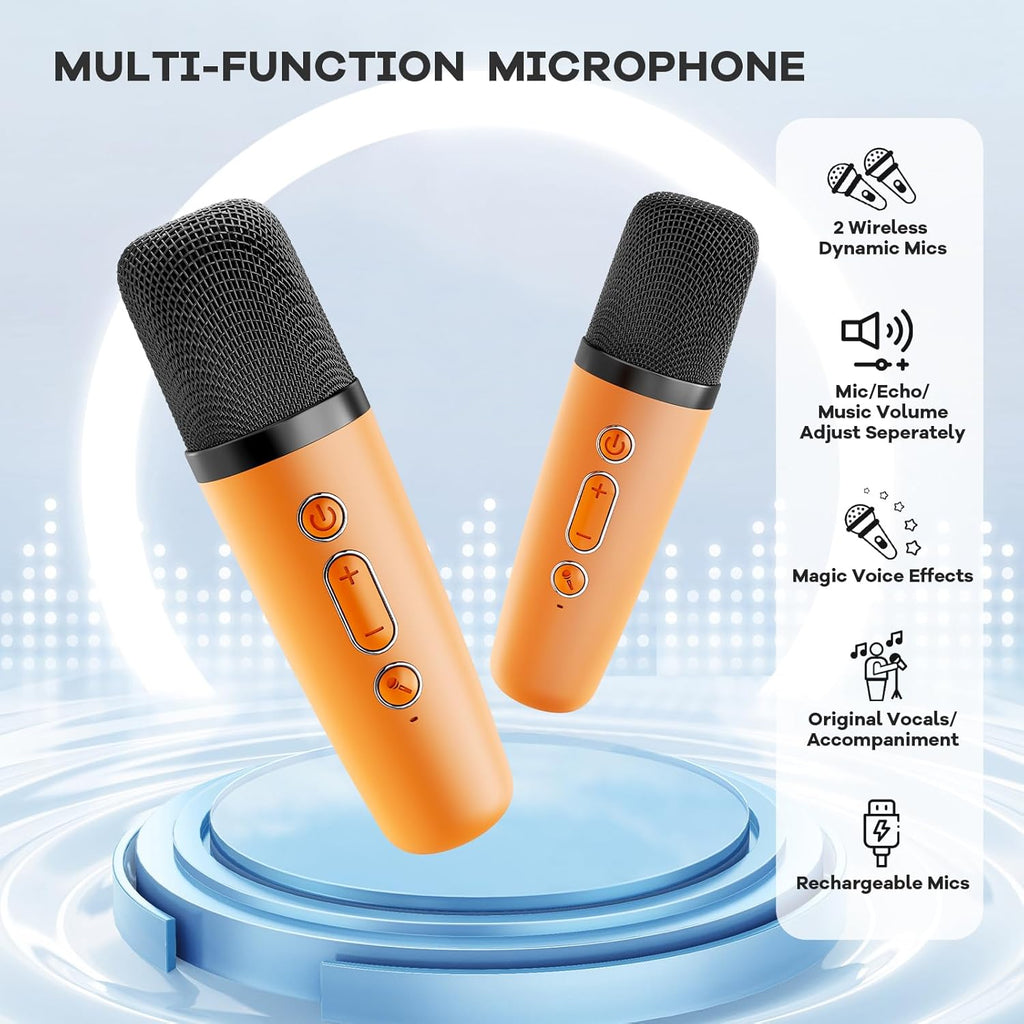 Veylo Portable Karaoke Speaker with 2 Wireless Mics | Ka-mostore