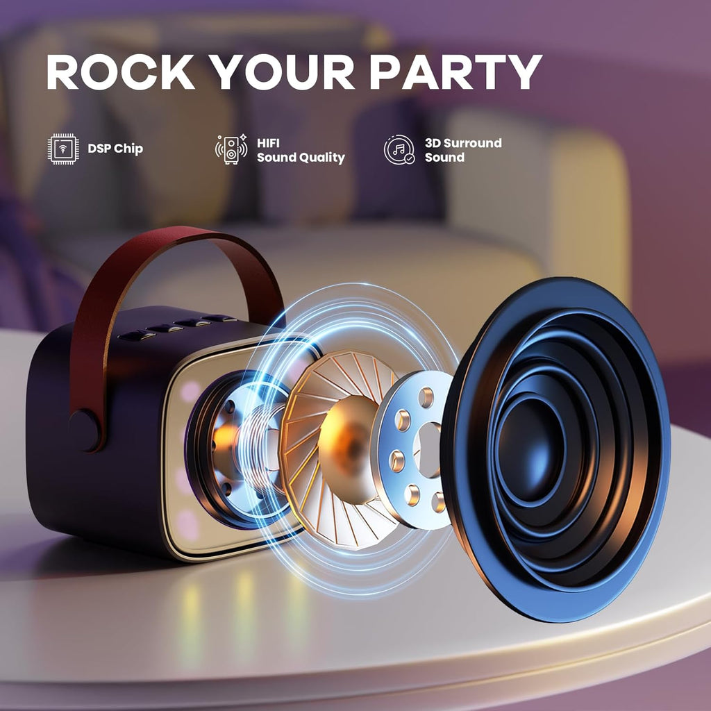 Veylo Portable Karaoke Speaker with 2 Wireless Mics | Ka-mostore