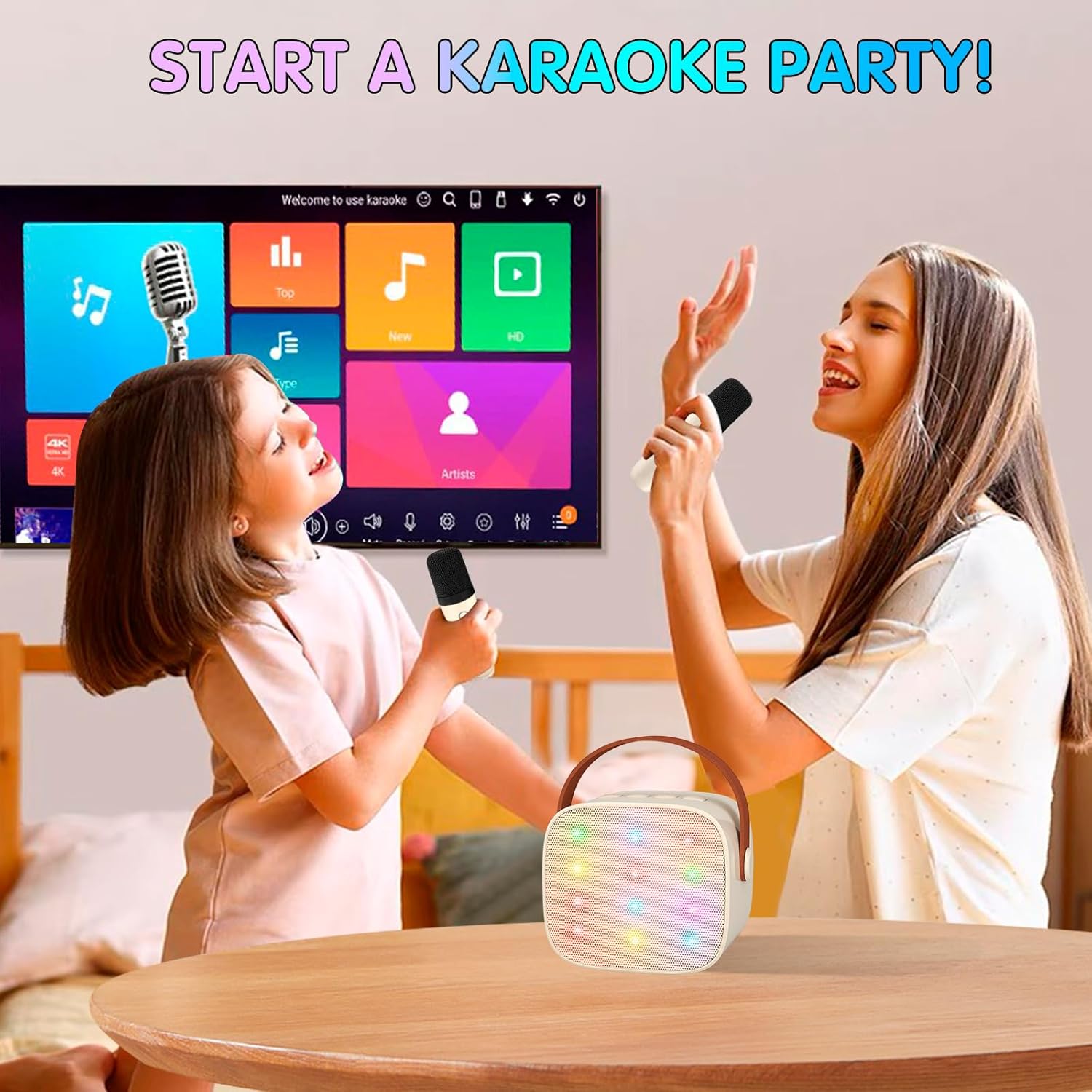 Veylo Portable Karaoke Speaker with 2 Wireless Mics | Ka-mostore