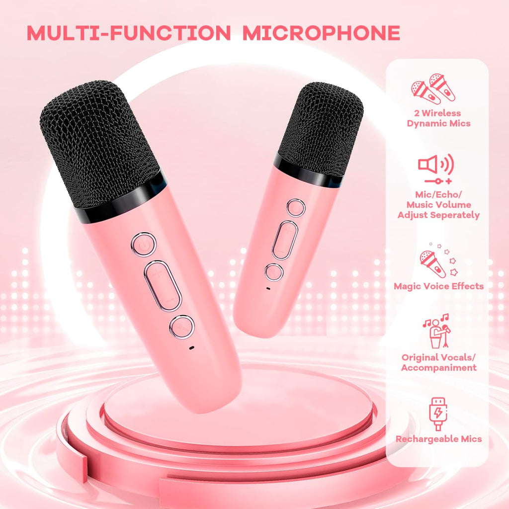 Veylo Portable Karaoke Speaker with 2 Wireless Mics | Ka-mostore