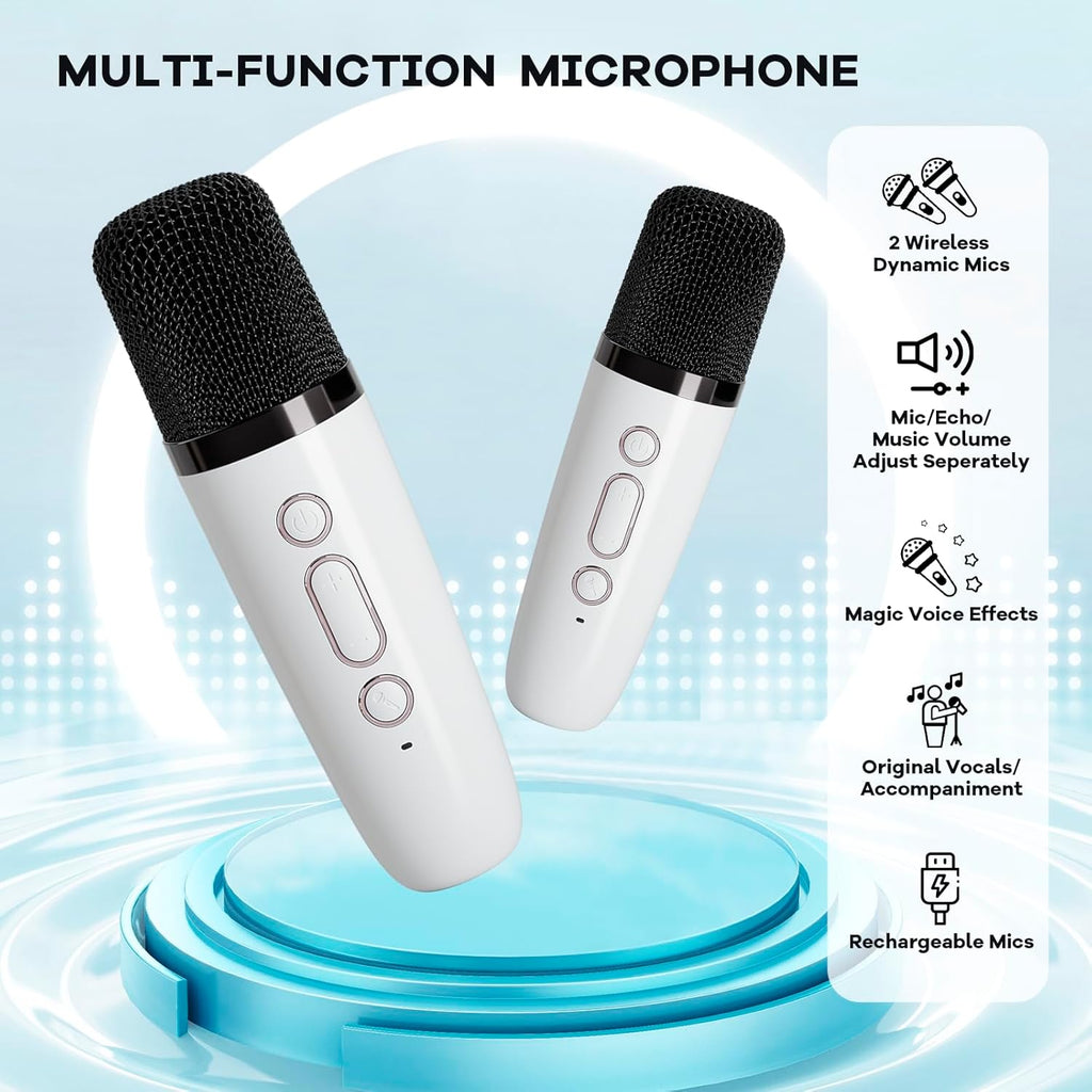 Veylo Portable Karaoke Speaker with 2 Wireless Mics | Ka-mostore