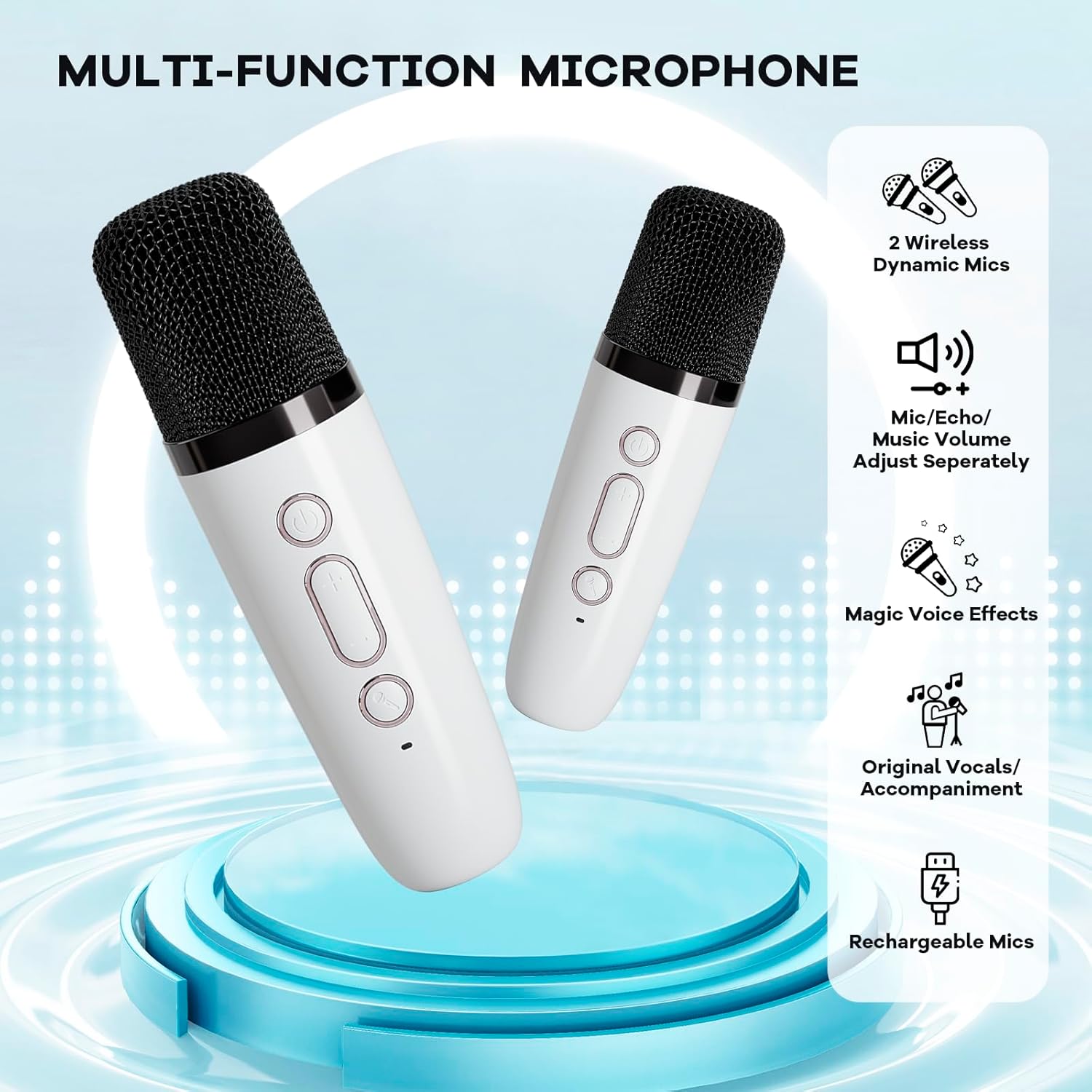 Veylo Portable Karaoke Speaker with 2 Wireless Mics | Ka-mostore