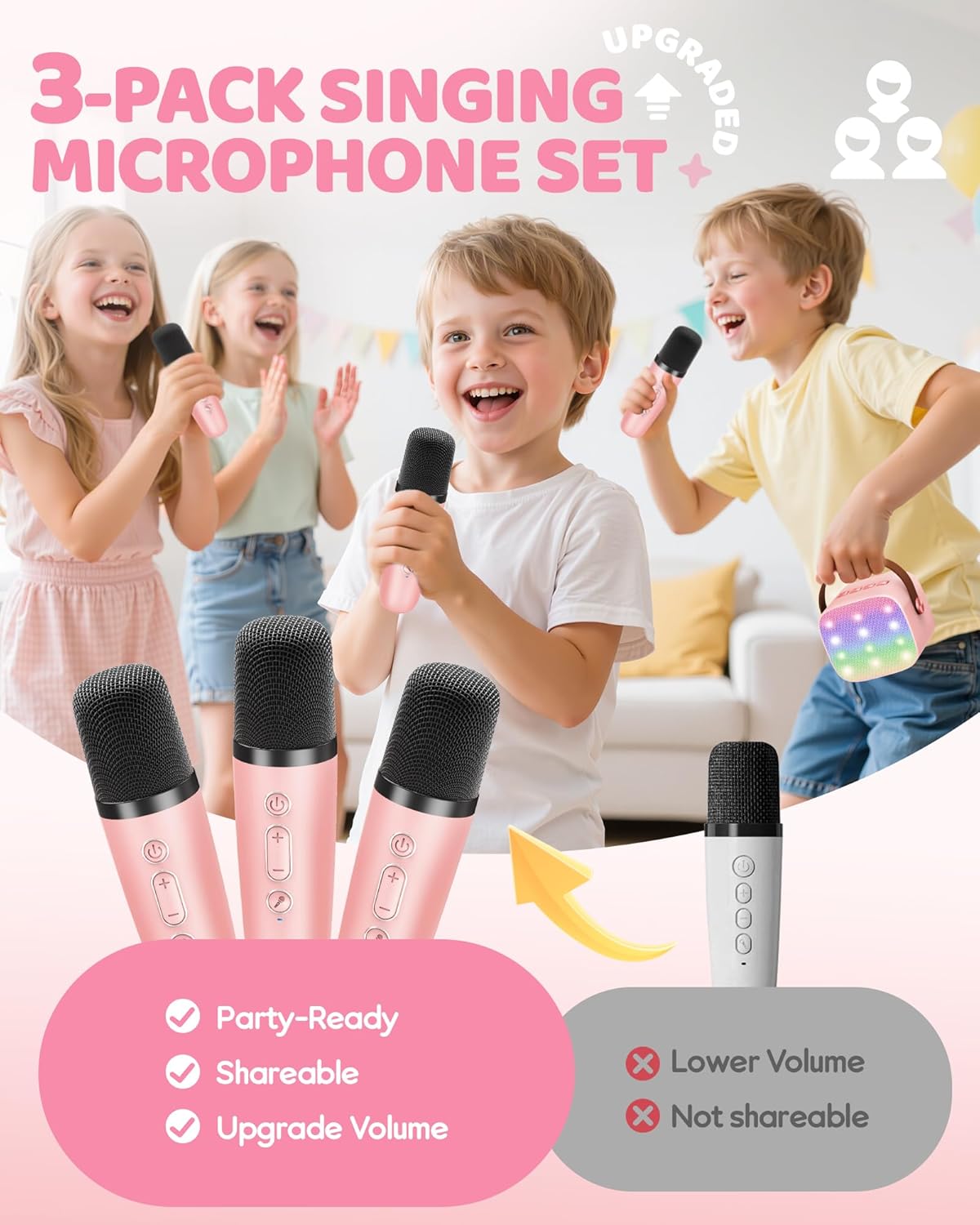 Veylo Portable Karaoke Speaker with 2 Wireless Mics | Ka-mostore