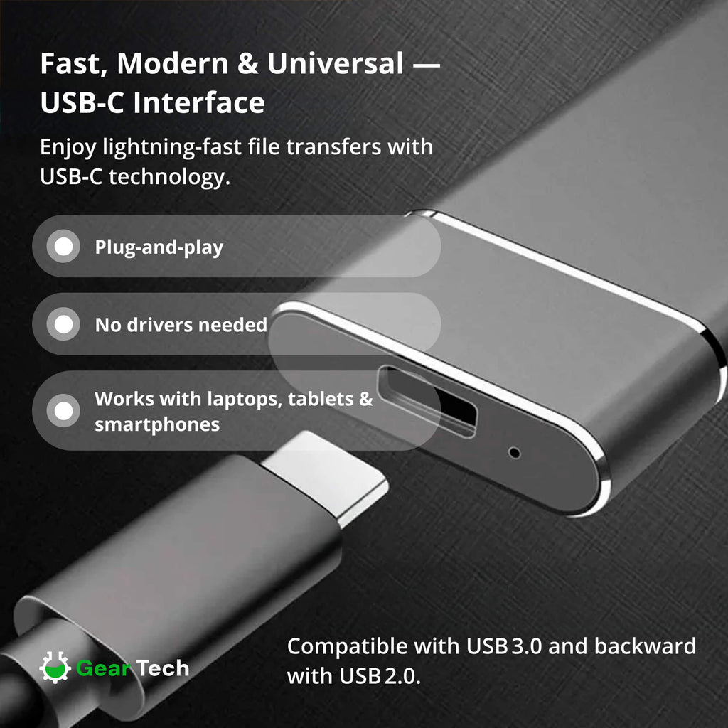 Portable SSD for large storage – 5TB external hard drive with lightning-fast transfer speed | Ka-mostore