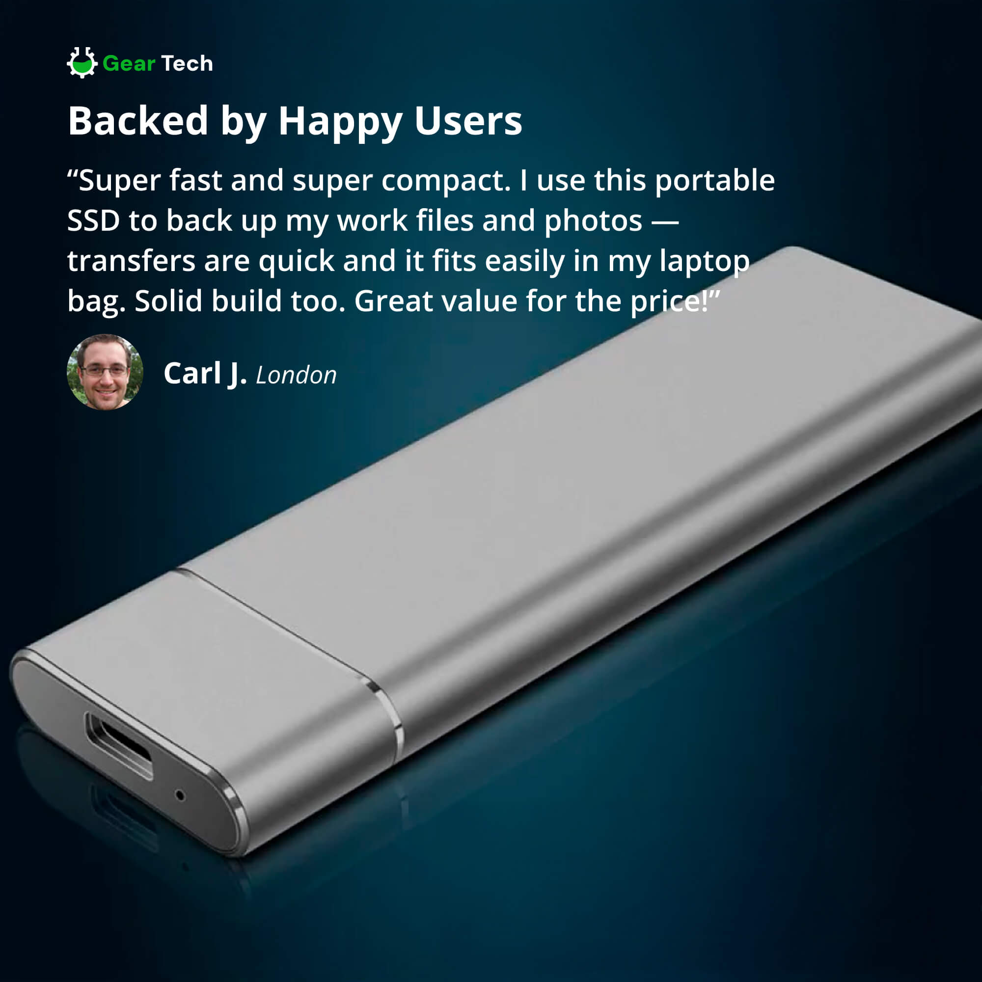 Portable SSD for large storage – 5TB external hard drive with lightning-fast transfer speed | Ka-mostore