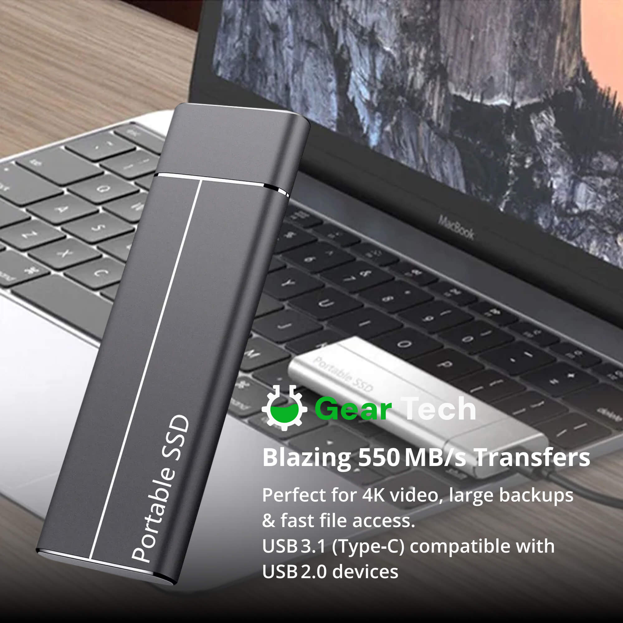 Portable SSD for large storage – 5TB external hard drive with lightning-fast transfer speed | Ka-mostore