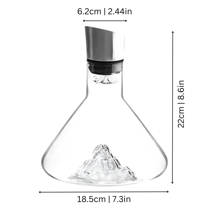 Premium Wine Decanter | Lead-Free Crystal with Rapid Aeration & Filtration for Enhanced Tasting Experience | Ka-mostore